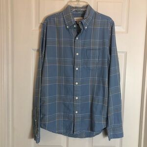 Free Assembly Long Sleeve Button Down Plaid Shirt. Men’s Size XS. NEW WITH TAGS